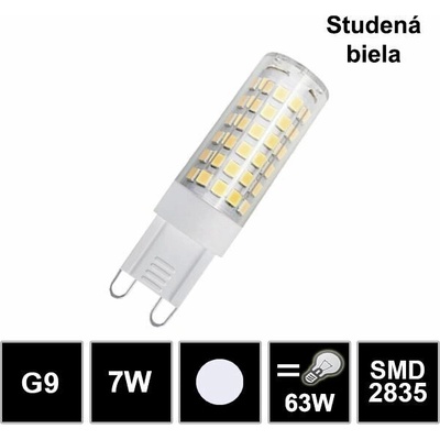 LEDprodukt LED žiarovka G9 230V 7W studená biela