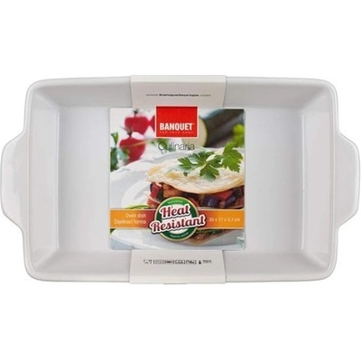 Banquet Zapékací forma obdélníková 30x17cm Culinaria White