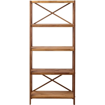 Unique Furniture Стелаж от масивен дъб в естествен цвят 70x161 cm X-Shelf - Unique Furniture (55350800)