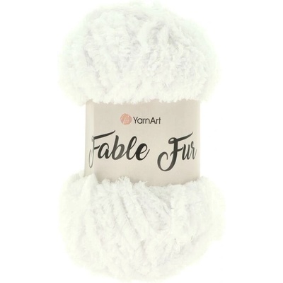YarnArt Fable Fur 965 biela