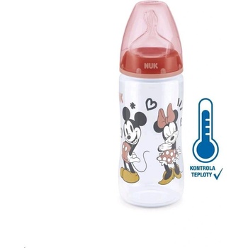 Nuk kojenecká láhev na učení Disney Mickey s kontrolou teploty 300 ml 4008600381679