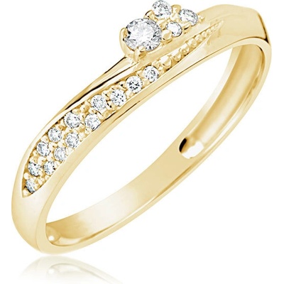 Zodiax Zlatý prsten se zirkony 1343 žlutá