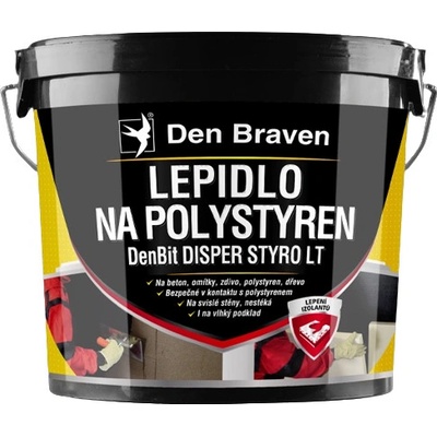 Den Braven DENBIT DISPER STYRO LT - Lepidlo na polystyrén a asfaltové pásy cierna 10 kg