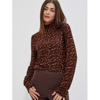 Moodo Кафява дамска шарена риза Moodo Moodo | Kafyav | ЖЕНИ | XS