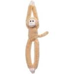 BEPPE Maskotka małpka wisząca brązowa z rzepami 45cm ZA5656