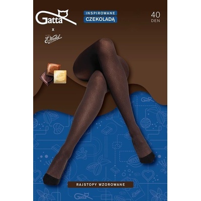 Gatta Wedel wz.02 40 DEN white-choco