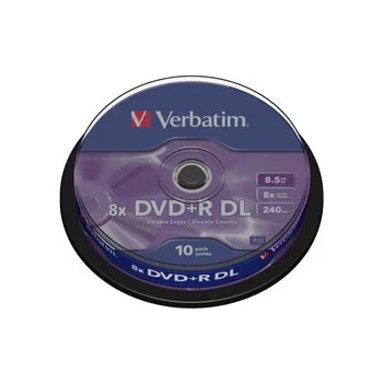 Verbatim DVD+R Double Layer 8.5GB 8x cake 10бр