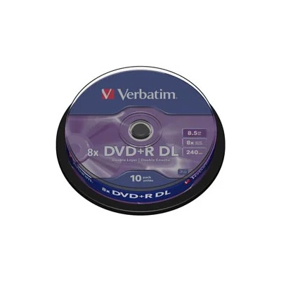 Verbatim DVD+R Double Layer 8.5GB 8x cake 10бр