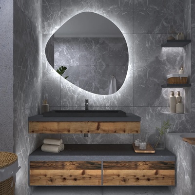 Daramio Атипични огледало с LED осветление G5 50x50 cm