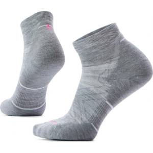 Smartwool Дамски чорапи за бягане Smartwool Women's Run Targeted Cushion Ankle Running socks - Light Grey / White - размер 38-41 (EU) (201-4490-0612)