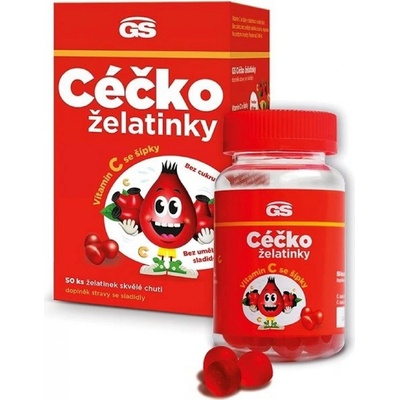 GS Céčko so šípkami želatínky bez cukru 50 ks