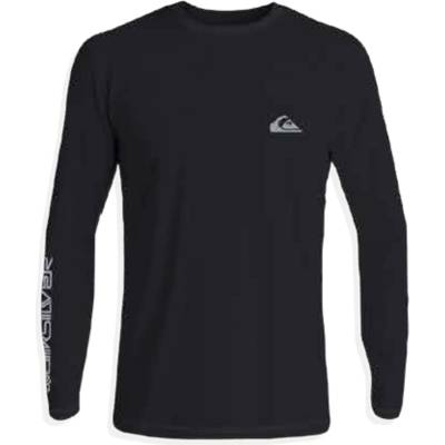 Quiksilver Мъжка плажна тениска от ликра Quiksilver Everyday Surf Tee L/S Lycra - Black (050-1595-0312)