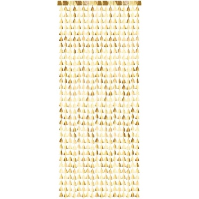 PartyDeco Висулка за коледна елха, златиста, 100 x 245 см