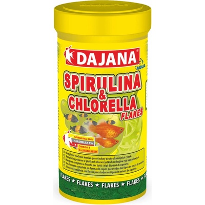 Dajana Spirulina & chlorela Flakes 250 ml