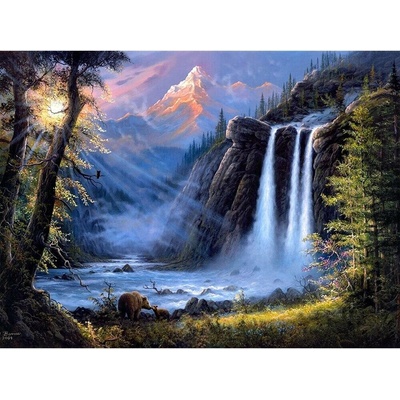 Norimpex diamantové maľovanie Vodopád v horách 30 x 40cm