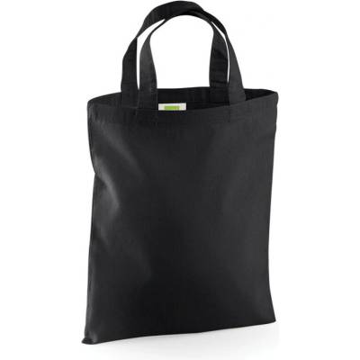 Westford Mill Bavlnená mini taška WM104 Black 26x32,5 cm