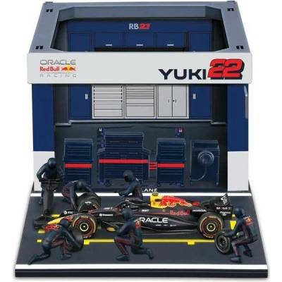 Bburago Oracle Red Bull Racing RB21 202522 Tsunoda Pit Pass Set 1:43