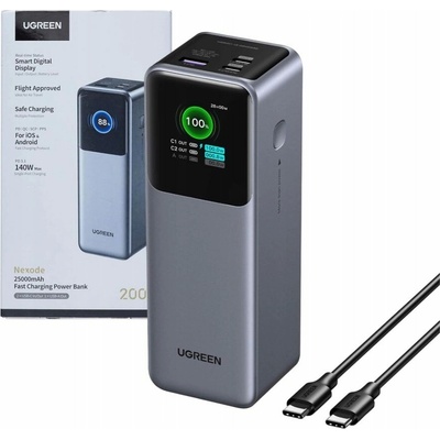 Ugreen 25000mAh 35525 stříbrná