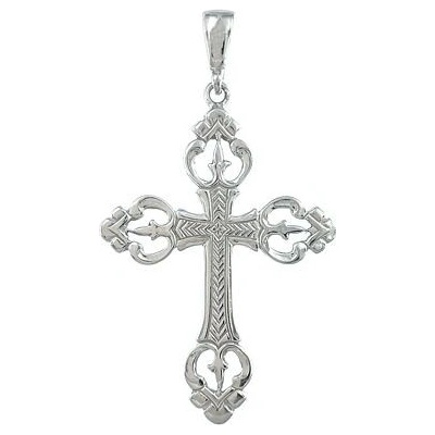 Infinitysilver Stříbrný přívěsek zdobený kříž 441602