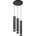 Helam LED Пендел TUBA 3xGU10/4, 8W/230V черен/хром (HE1088)