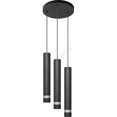 Helam LED Пендел TUBA 3xGU10/4, 8W/230V черен/хром (HE1088)