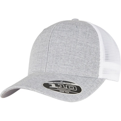 Flexfit Flexfit 110M/110BM síťovaná 6 panelová COT55110Maep99-silver mela Melír stříbrná/bílá