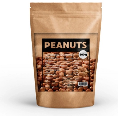 GymBeam arašídy nepražené 1 kg