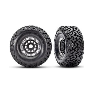 Traxxas колело 2.2/3.2", джанта черен/полуматов beadlock, гума Maxx Slash belted (чифт)