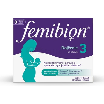 Femibion 3 Kojení 56 tabliet + 56 tabliet
