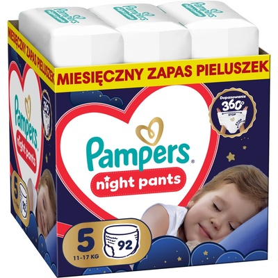 Pampers Пелени-гащички Pampers - Night Pants, размер 5, 11-17 kg, 92 броя (1100051091)