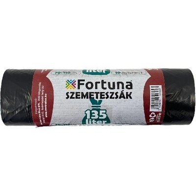 Fortuna Торба за боклук FORTUNA 135L черна 70x110 cm 10 броя 12.01741 (12.01741)