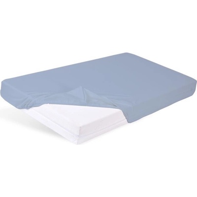 Babymatex Nepremokavá plachta s gumou Bamboo svetlo Modrá 60x120