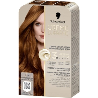 Schwarzkopf Creme Supreme 7-7 Medená Blond 60 ml
