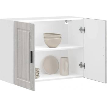 vidaXL Кухненски стенен шкаф Porto, сив сонома, инженерно дърво (854073)