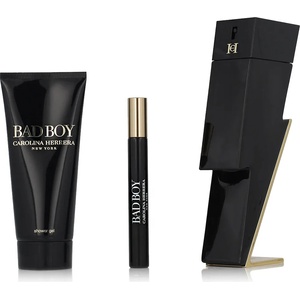 Carolina Herrera Bad Boy комплект за мъже Eau de Toilette 100 ml + Eau de Toilette 10 ml + Душ гел 1 опция Red Cover