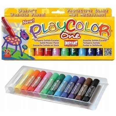 Playcolor Instant Tuhé temperové barvy 12 ks