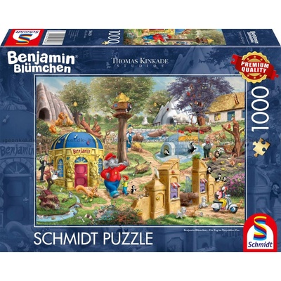 Schmidt Spiele Пъзел Schmidt от 1000 части - Зоопаркът Бенджамин (58423)