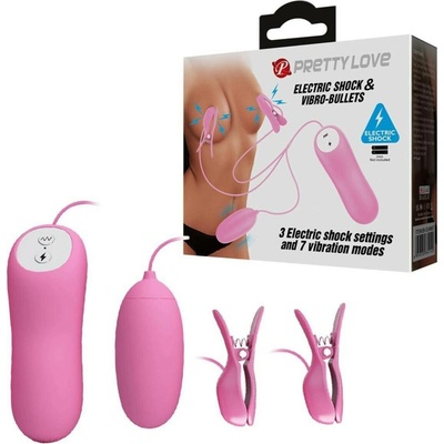 Pretty Love Electric Shock & Vibro Bullets Pink