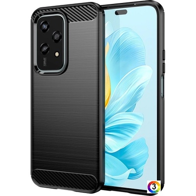 Huawei Honor 200 Lite 5G Удароустойчив Carbon Fiber Калъф и Протектор