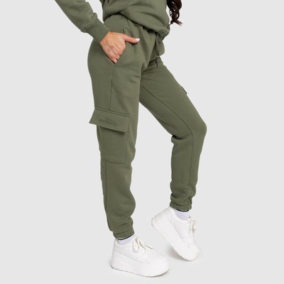 Dámské tepláky Iron Aesthetics Cargo zelené
