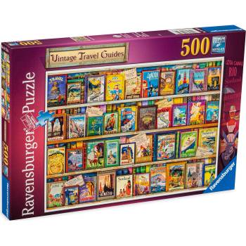 Ravensburger Пъзел Ravensburger от 500 части - Колаж на пътешественика (14752)