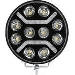  Led + drl Диоден Халоген Фар Бял Оранжев Габарит Ø 230 мм 12v 24v за джип камион трактор багер земеделски машини и др
