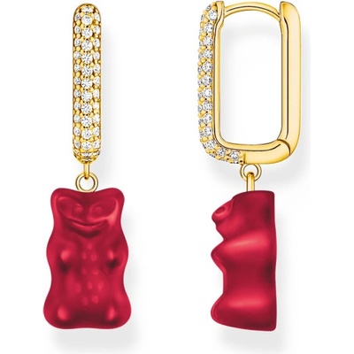 Thomas Sabo x Haribo kusová náušnice Red goldbear CR727-414-10
