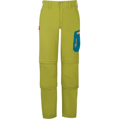 Trollkids Детски панталон със свалящи крачоли Trollkids Kid's Preikestolen Double Zip-Off Pants Zip-off trousers - Pear Green / Lagoon Green / Sahara Sunset - размер 140 (EU) (701-2961-0518)