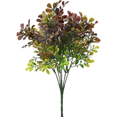 ZELEŇ DROB. LÍSTKY ZELENO-FIALOVÉ 34CM