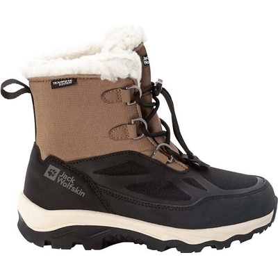 Jack Wolfskin VOJO SHELL XT TEXAPORE MID detské zimné topánky hnedá