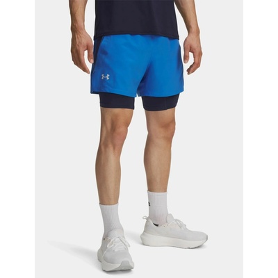 Under Armour UA LAUNCH 5'' 2-IN-1 SHORTS-BLU modré