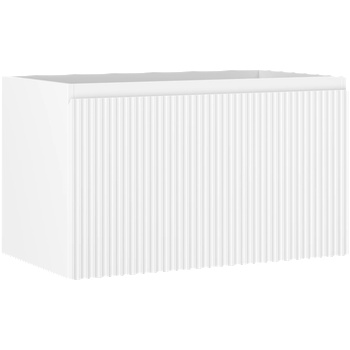 Mexen Rivel шкаф за баня под умивалник 80 см, 1 чекмедже, оребрен , бял мат (91A20-08047-1-BF01)