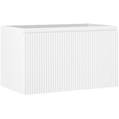 Mexen Rivel шкаф за баня под умивалник 80 см, 1 чекмедже, оребрен , бял мат (91A20-08047-1-BF01)