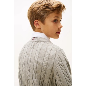Tommy Hilfiger Детски памучен пуловер (KB0KB09753.128.176.PPY2)